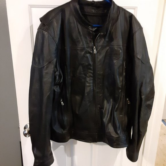 Harley Davidson Soft Leather Motorcycle Jacket (2XL) - Picture 2 of 3